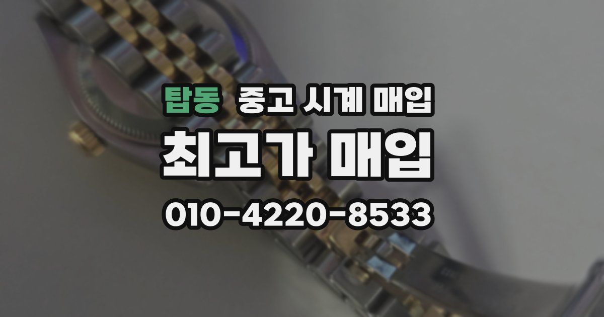 탑동 중고 시계 매입