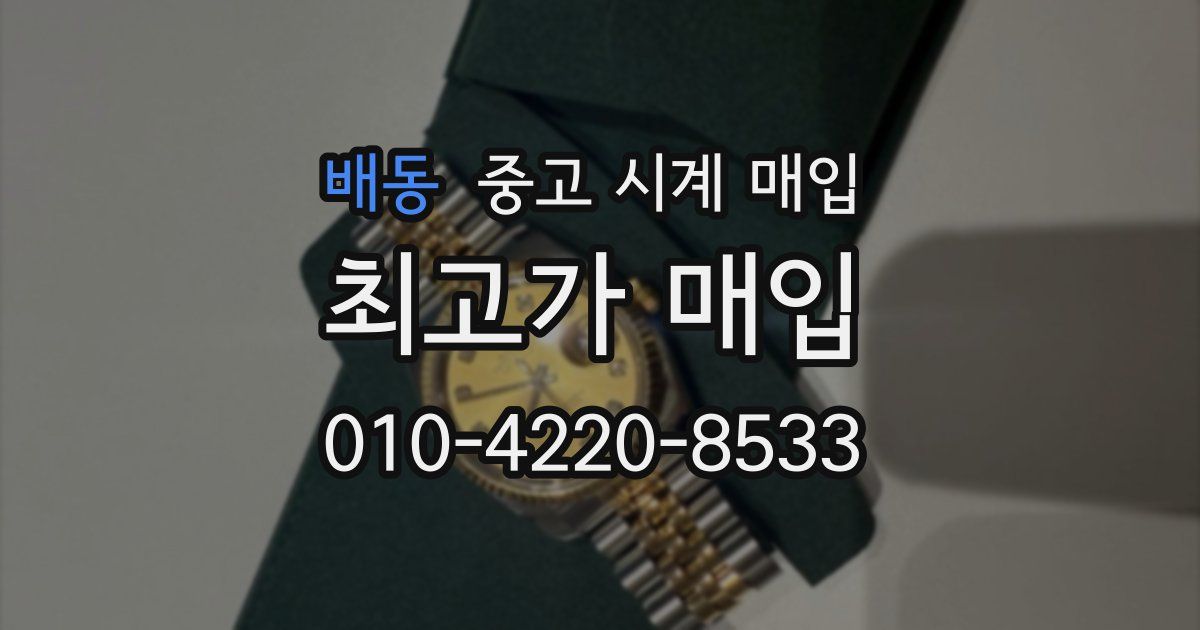 배동 중고 시계 매입