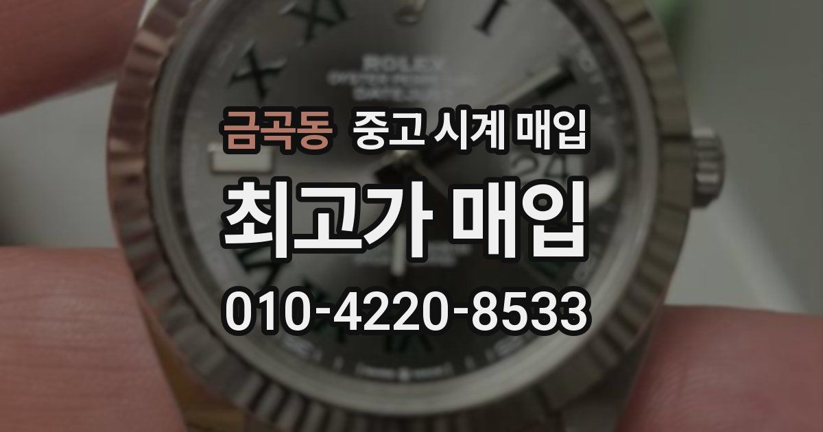 금곡동 중고 시계 매입