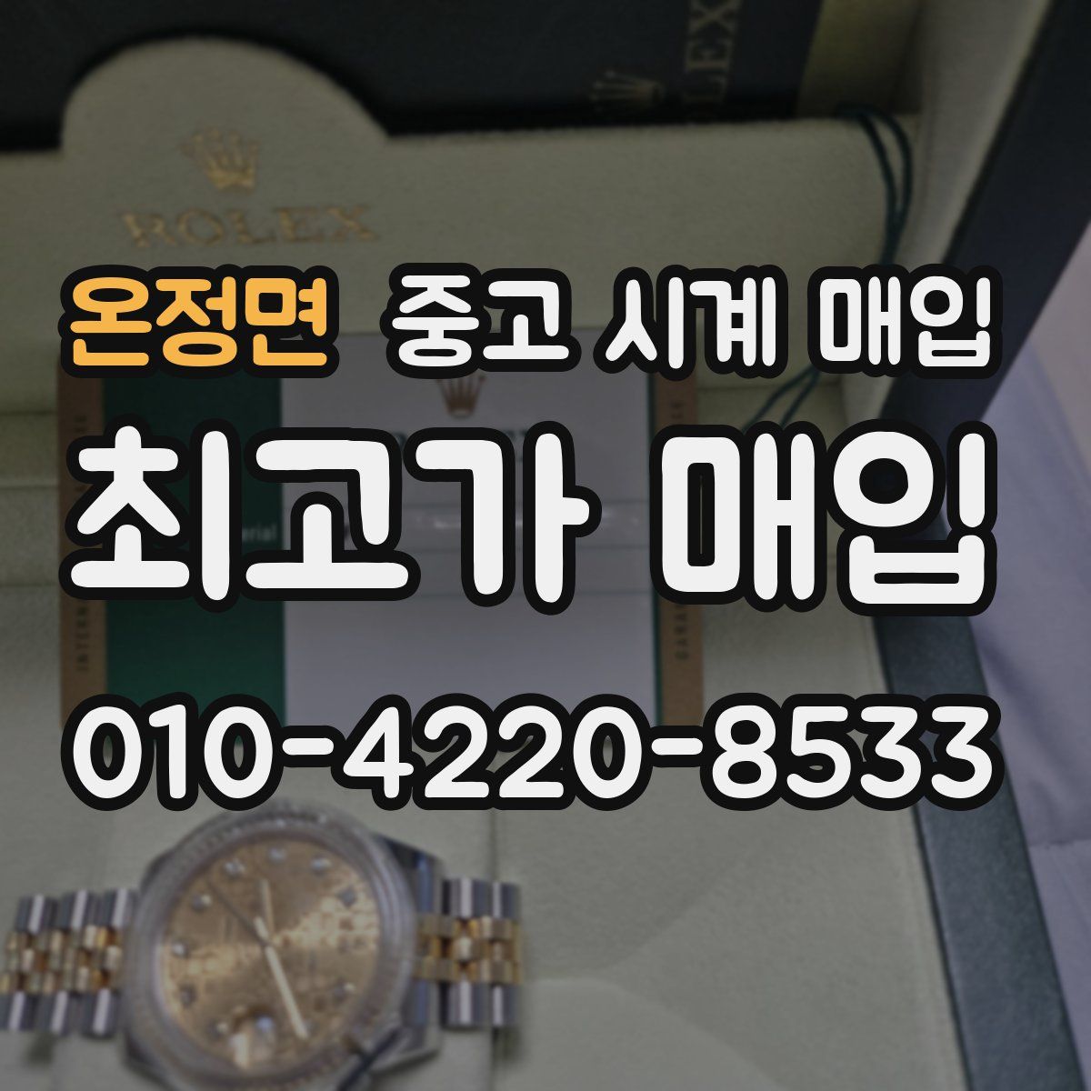 온정면 중고 시계 매입