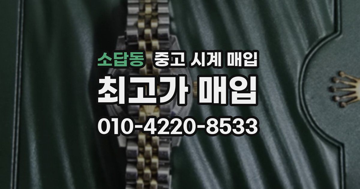 소답동 중고 시계 매입