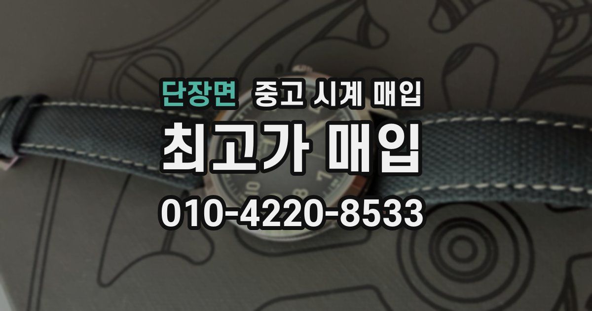 단장면 중고 시계 매입