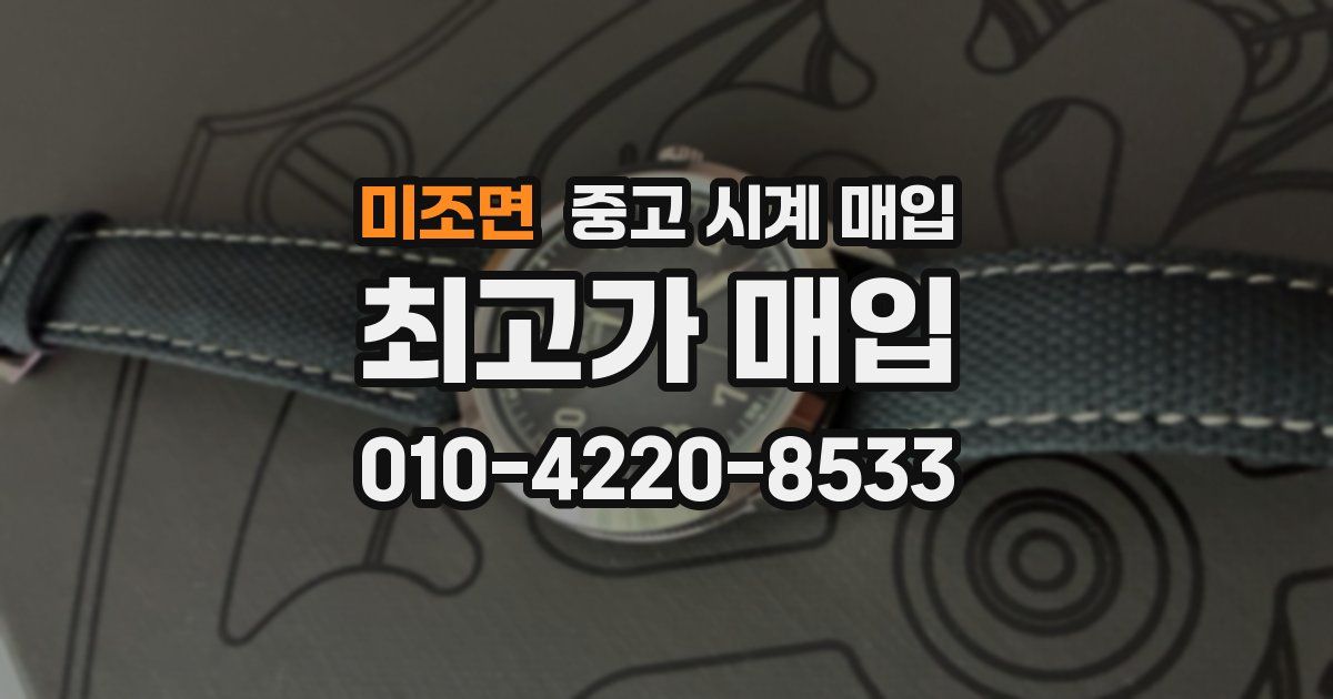 미조면 중고 시계 매입