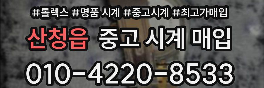 산청읍 중고 시계 매입