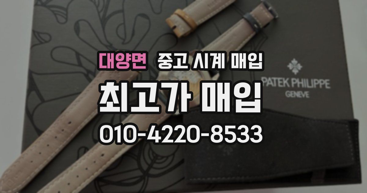 대양면 중고 시계 매입