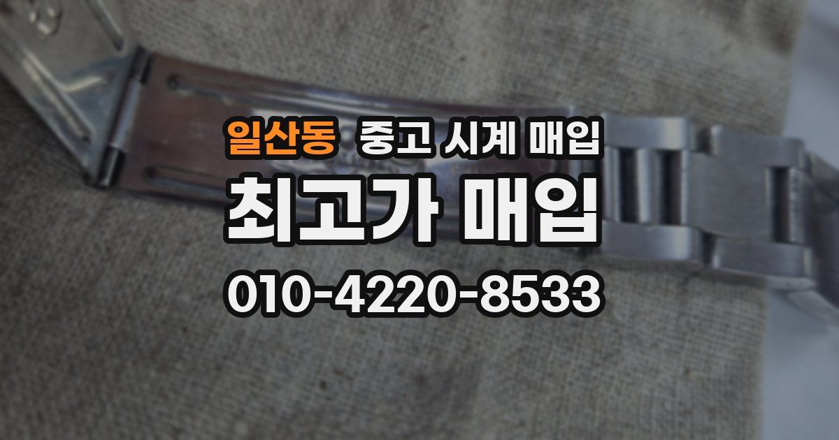 일산동 중고 시계 매입
