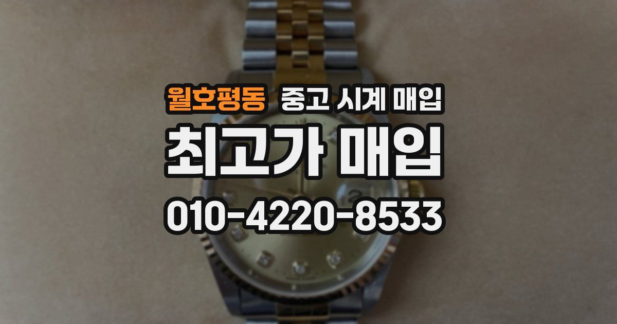 월호평동 중고 시계 매입