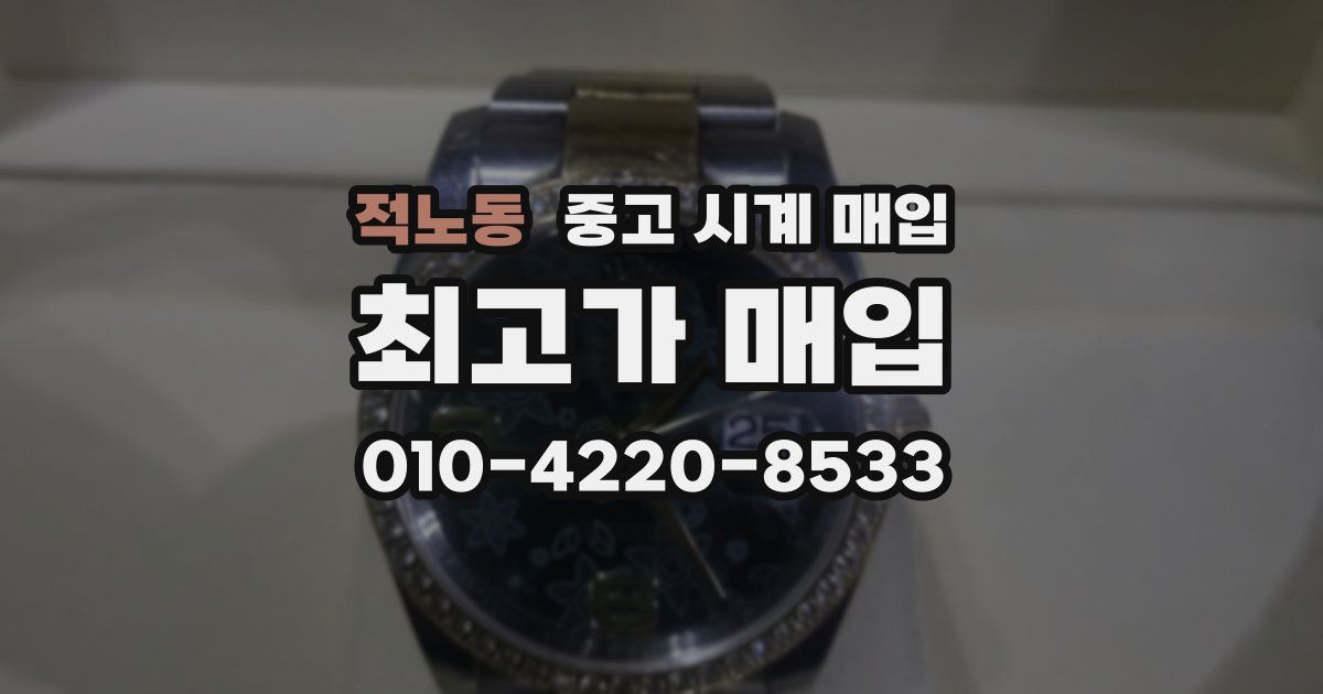 적노동 중고 시계 매입