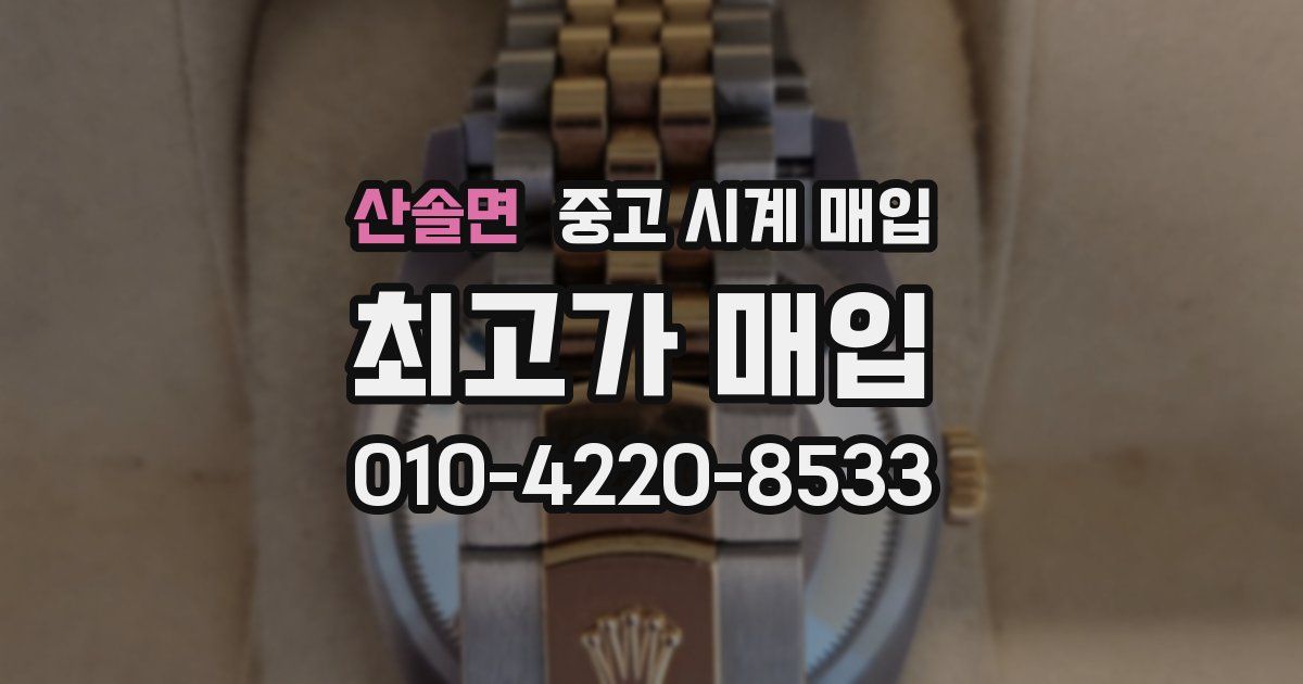 산솔면 중고 시계 매입