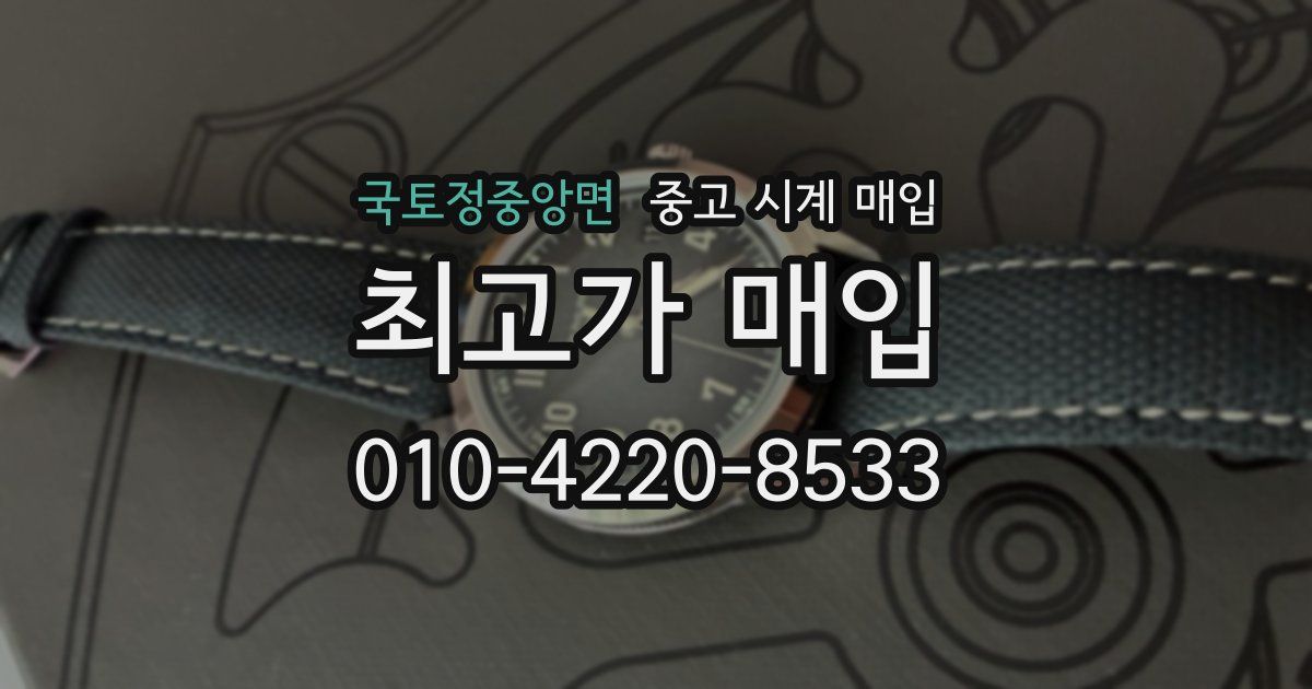 국토정중앙면 중고 시계 매입
