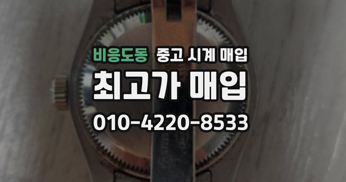 비응도동 중고 시계 매입