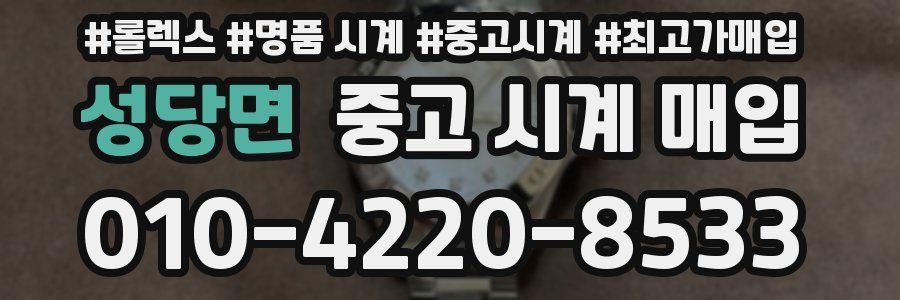 성당면 중고 시계 매입