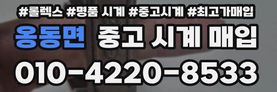 옹동면 중고 시계 매입