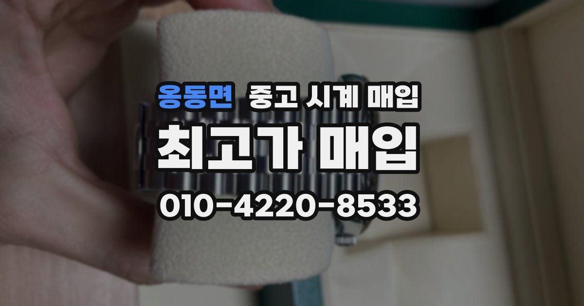 옹동면 중고 시계 매입