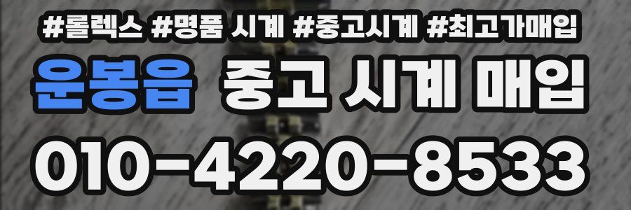 운봉읍 중고 시계 매입
