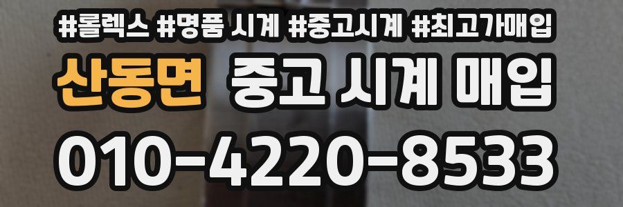 산동면 중고 시계 매입