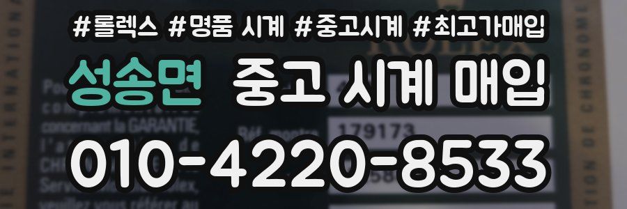 성송면 중고 시계 매입