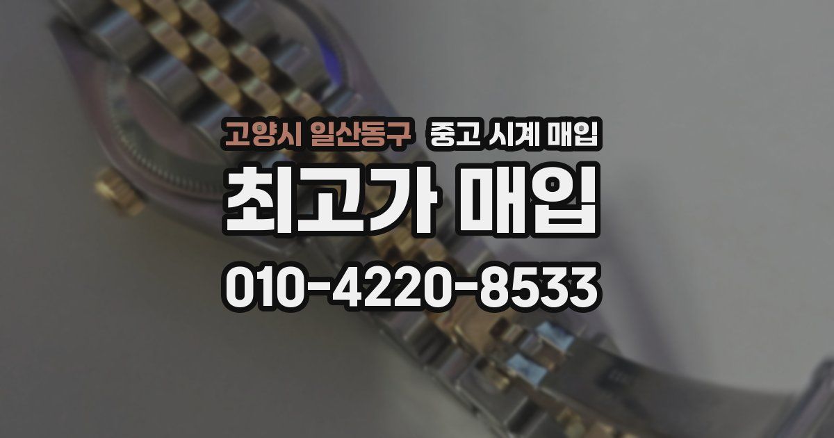 고양시 일산동구 중고 시계 매입