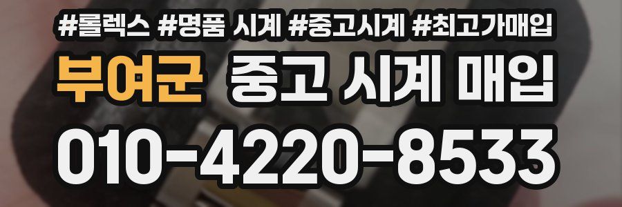 부여군 중고 시계 매입