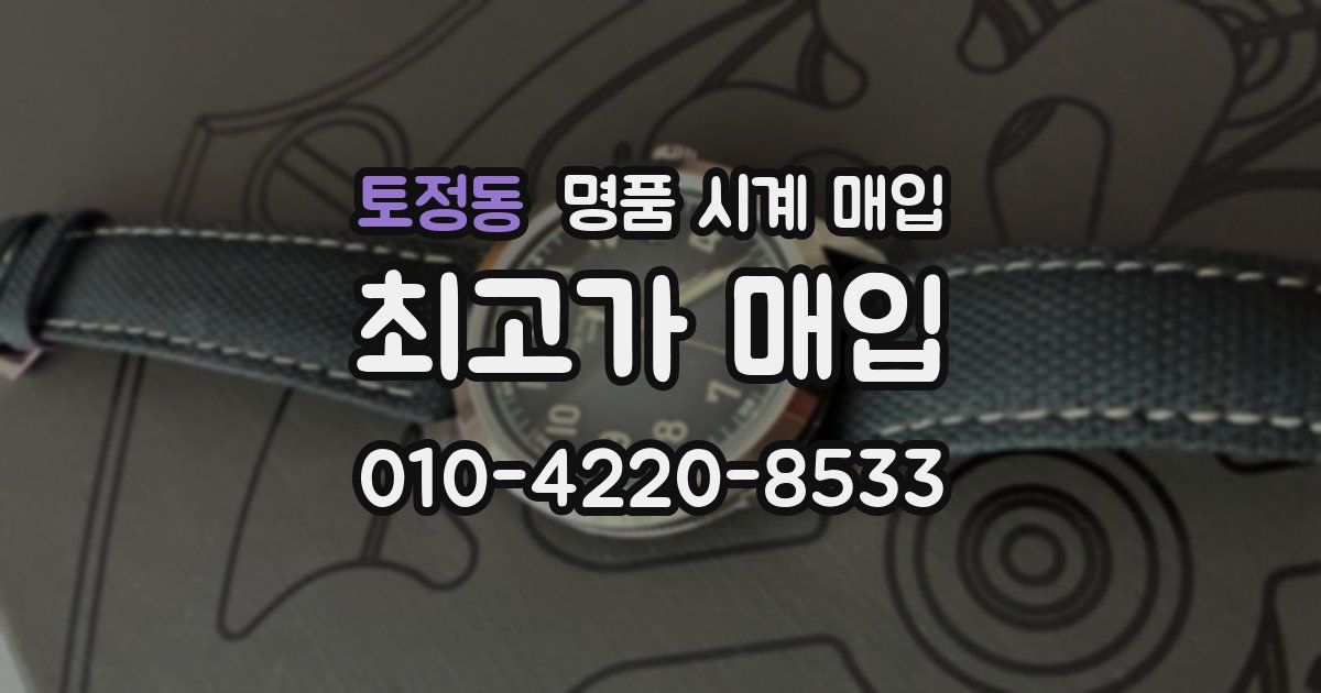 토정동 명품 시계 매입