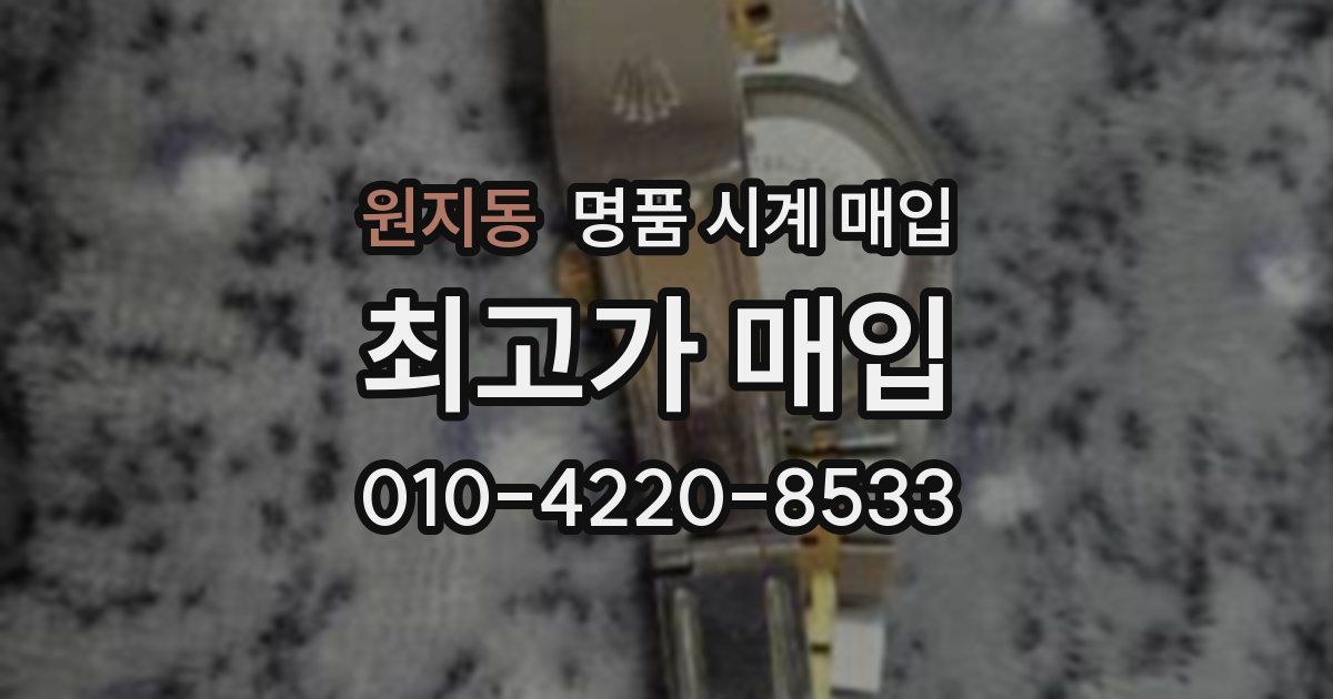 원지동 명품 시계 매입