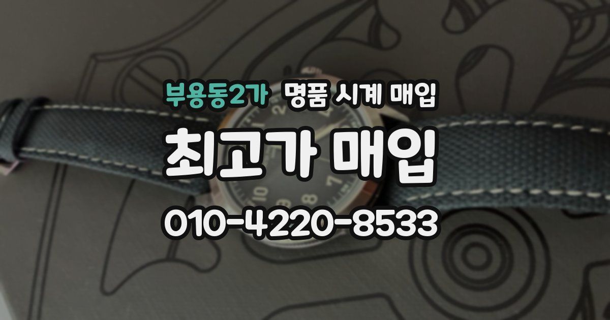 부용동2가 명품 시계 매입