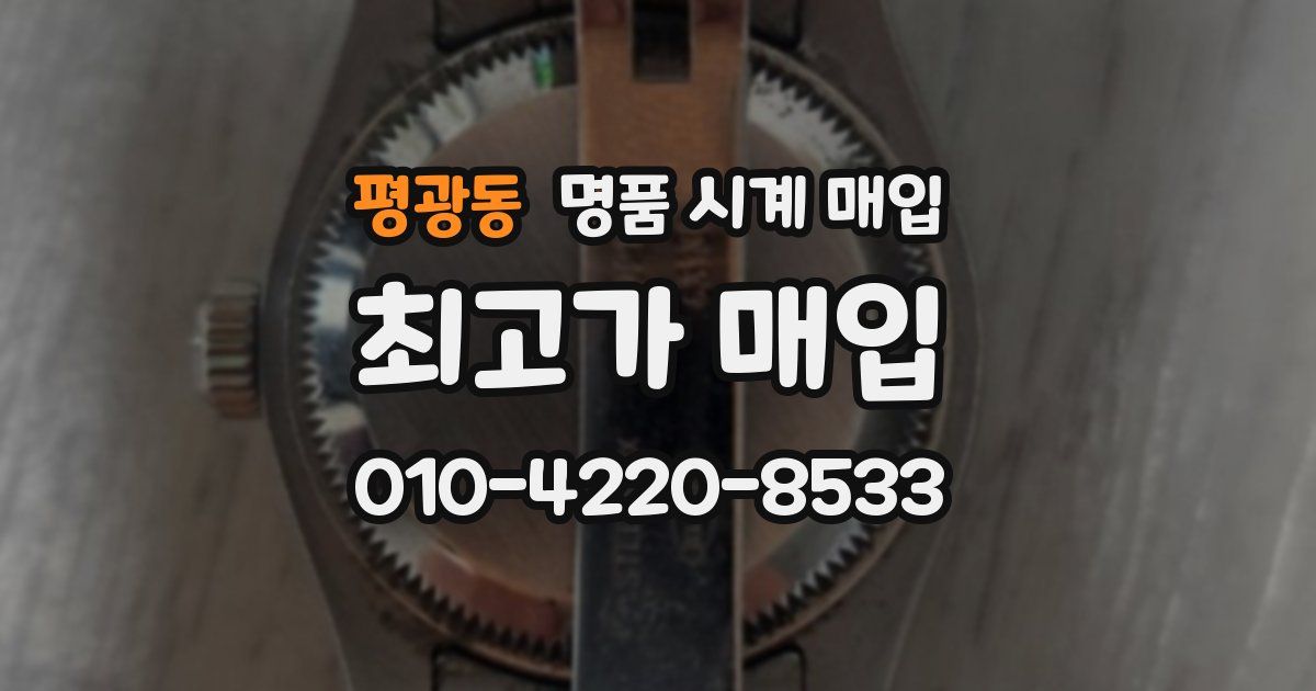 평광동 명품 시계 매입
