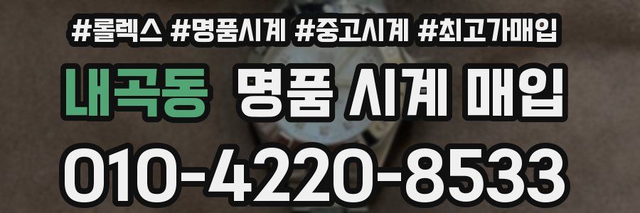 내곡동 명품 시계 매입