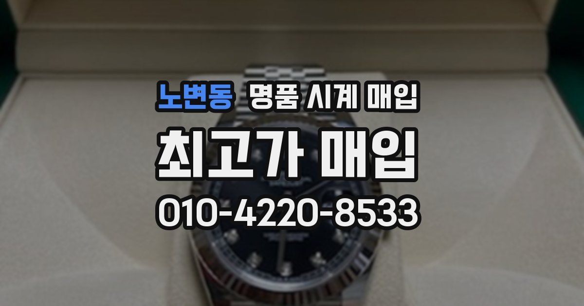 노변동 명품 시계 매입