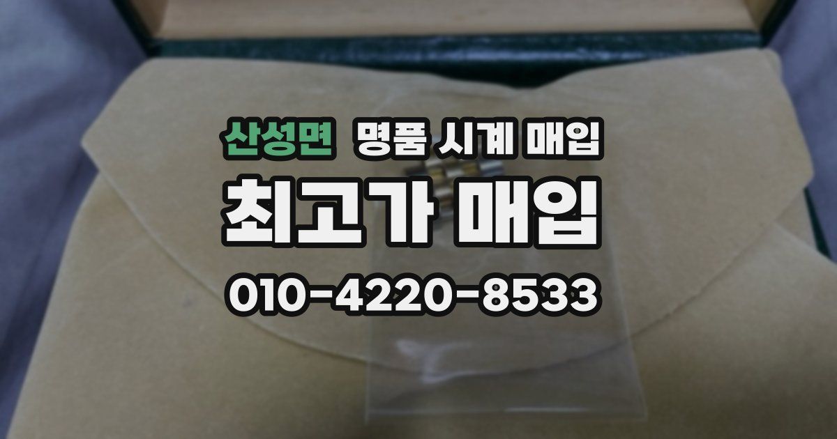 산성면 명품 시계 매입