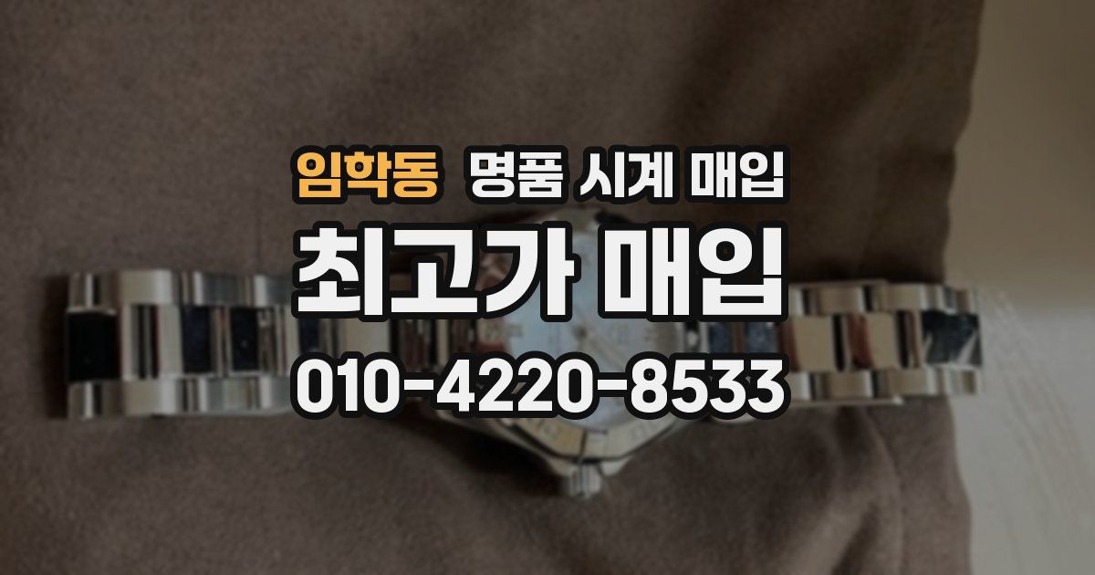 임학동 명품 시계 매입