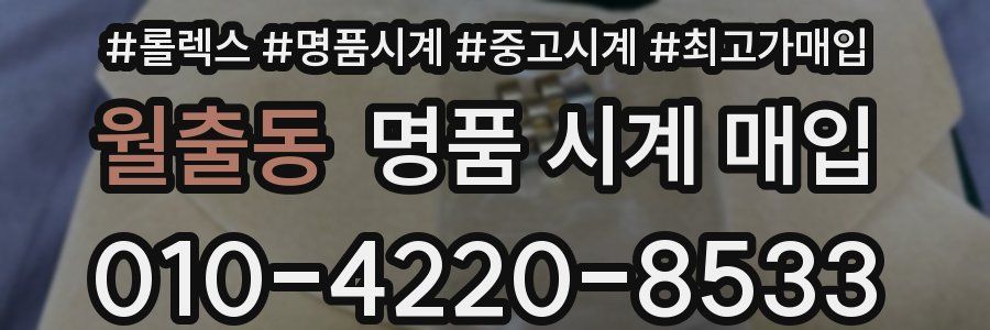 월출동 명품 시계 매입