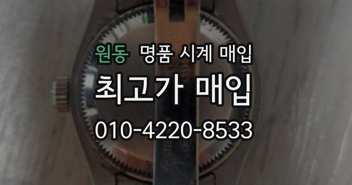 원동 명품 시계 매입