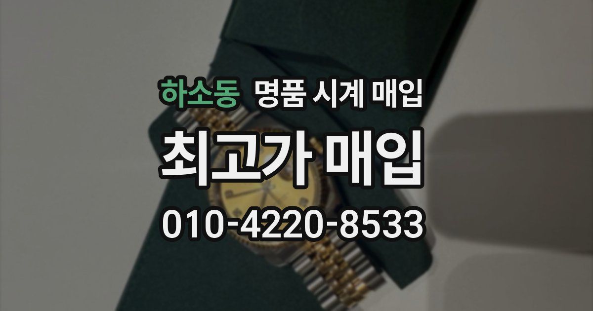 하소동 명품 시계 매입