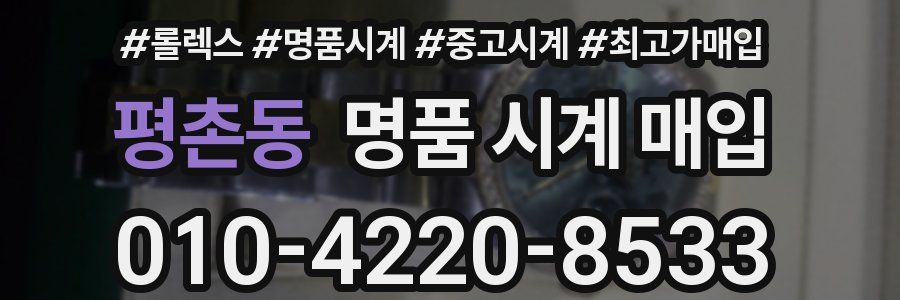 평촌동 명품 시계 매입
