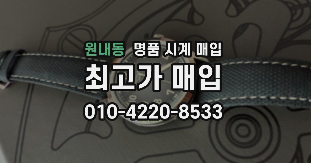 원내동 명품 시계 매입