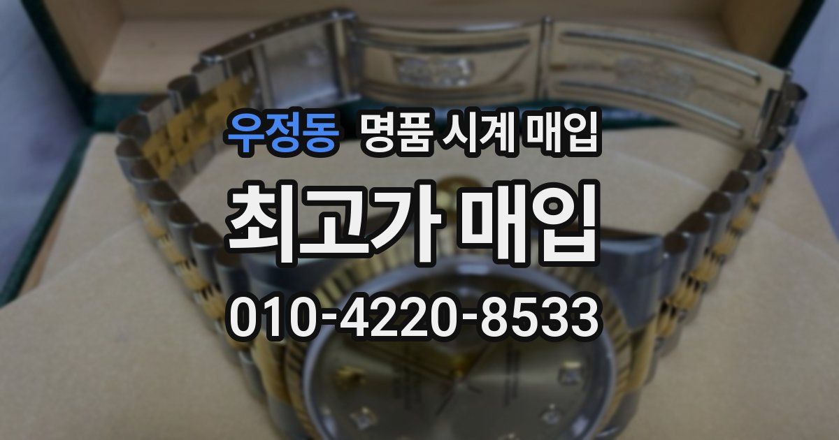 우정동 명품 시계 매입