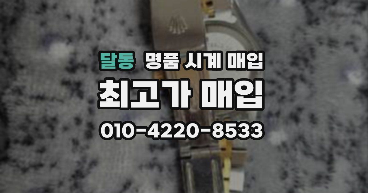 달동 명품 시계 매입