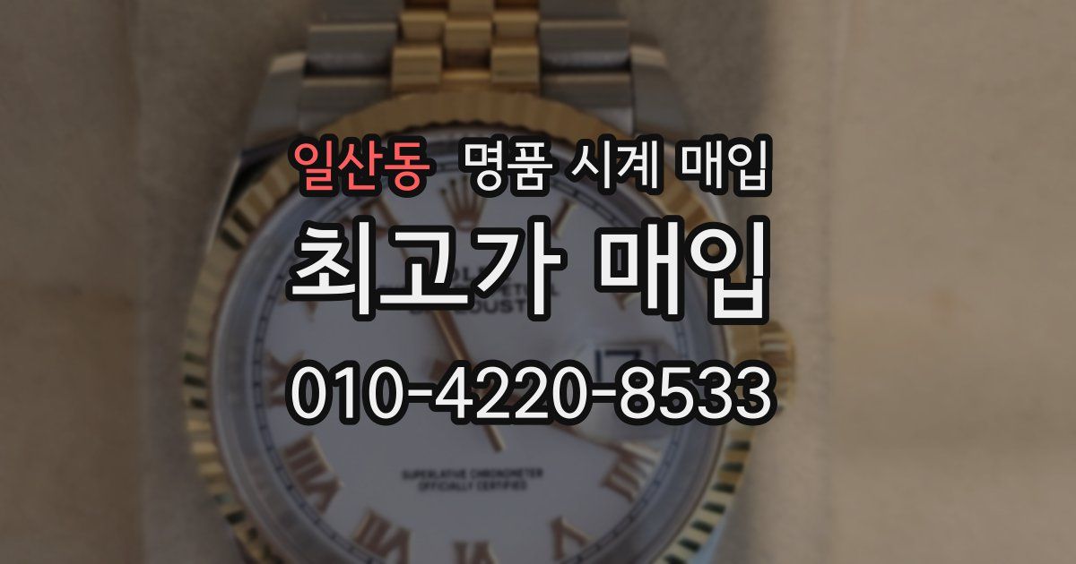 일산동 명품 시계 매입