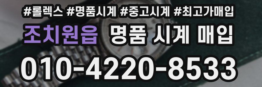 조치원읍 명품 시계 매입