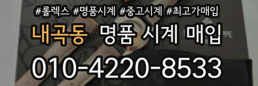 내곡동 명품 시계 매입