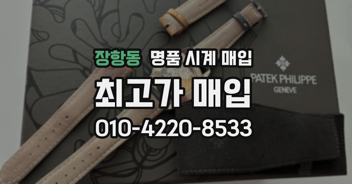 장항동 명품 시계 매입