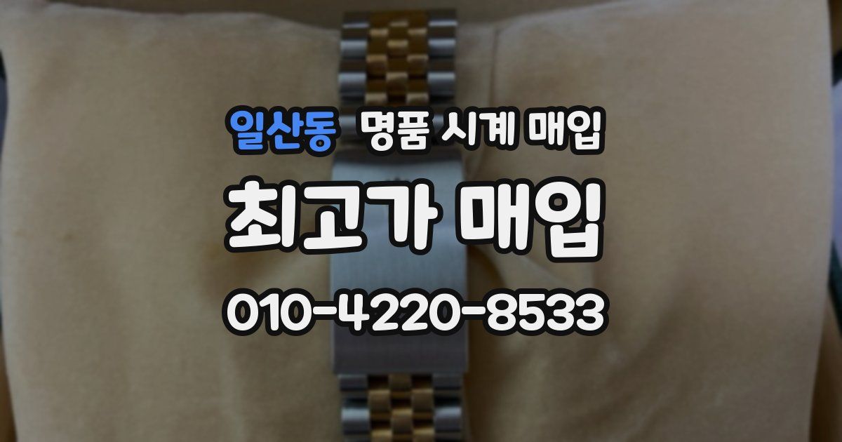일산동 명품 시계 매입