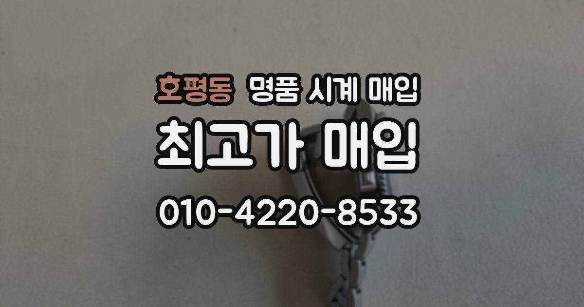 호평동 명품 시계 매입