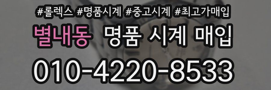 별내동 명품 시계 매입