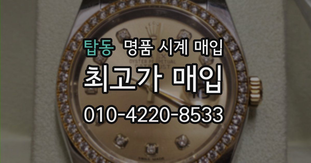 탑동 명품 시계 매입
