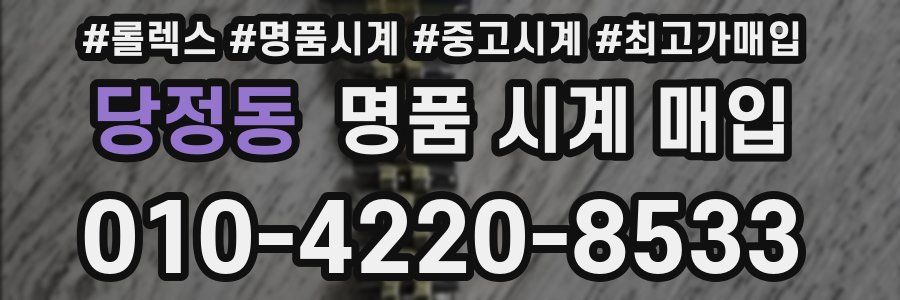 당정동 명품 시계 매입