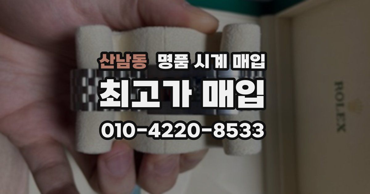 산남동 명품 시계 매입