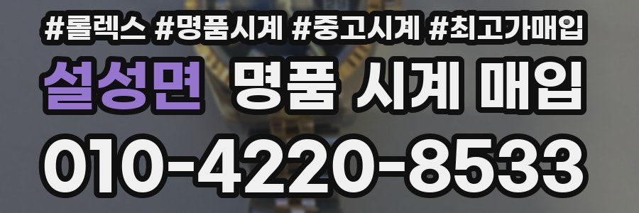 설성면 명품 시계 매입