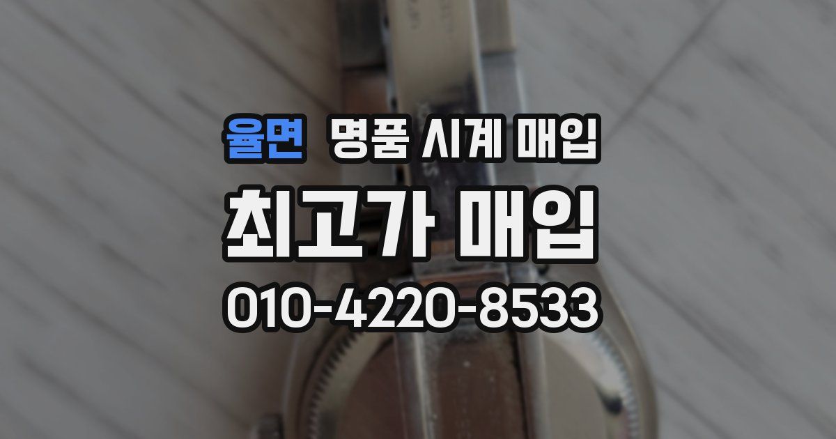 율면 명품 시계 매입